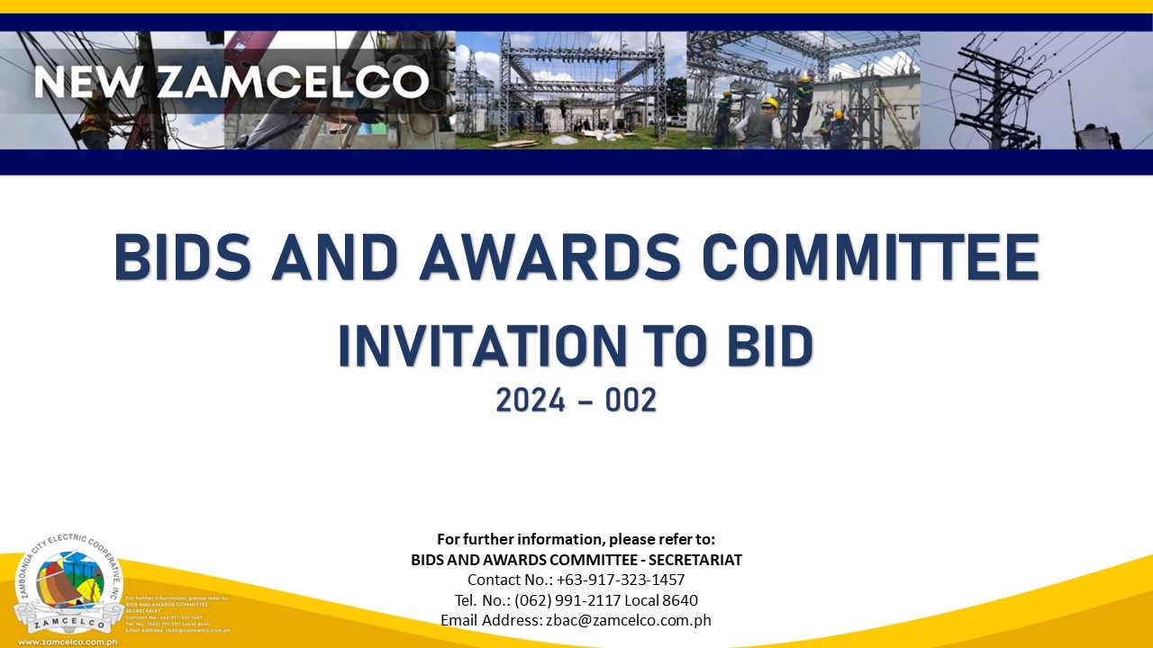 BAC Invitation to Bid 2024-002